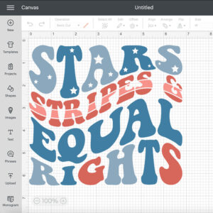 Stars Stripes Equal Rights SVG Patriotic 4th Of July T shirt Design SVG Cut Files 2