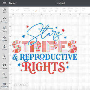 Stars Stripes Reproductive Rights SVG T shirt Black Color Design SVG 2