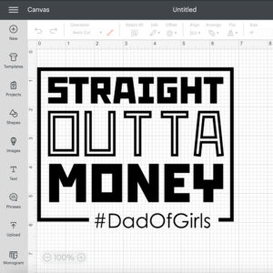 Straight Outta Money Dad Of Girls SVG Fathers Day SVG 2