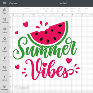 Summer Vibes SVG Juicy Watermelon cutting file 2