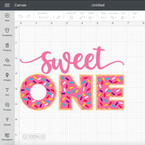 Sweet One SVG Cute Donut First Birthday T shirt design SVG Cricut file 2
