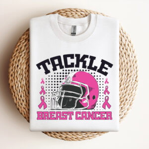 Tackle Football Breast Cancer Awareness Pink Ribbon SVG 3