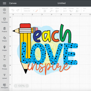Teach Love Inspire PNG 2