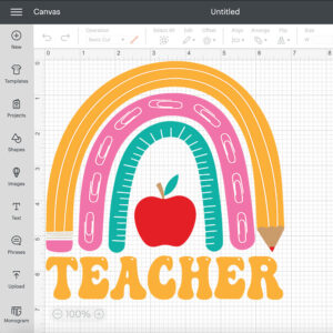Teacher Rainbow Pencil Back To School Appreciation SVG 2