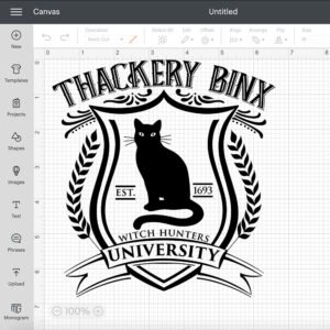 Thackery Binx University SVG Sanderson Sisters T shirt BW Design SVG 2