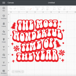 The Most Wonderful Time of the Year SVG files for Cricut Retro Christmas SVG 2
