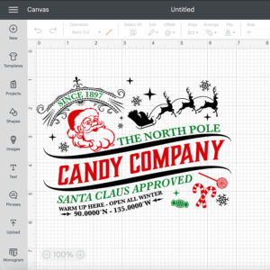 The North Pole Candy Company SVG Christmas Candy Vintage Decor SVG 2