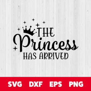 The Princess Has Arrived SVG Newborn Baby Girl SVG cut files 1