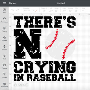 Theres No Crying In Baseball SVG Baseball Grunge Design SVG cut files 2