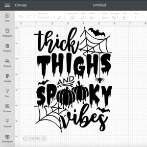 Thick Thighs And Spooky Vibes SVG Halloween SVG Halloween shirt SVG Spooky Shirt SVG 2