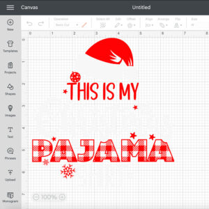 This Is My Christmas Pajama Shirt SVG Santa Claus Hat T shirt Plaid Design SVG 2