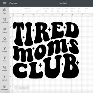 Tired Moms Club SVG Mothers Life Quote T shirt Design SVG PNG Cut Files Cricut 2