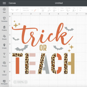 Trick Or Teach SVG Leopard design for School Teachers SVG cut files 2