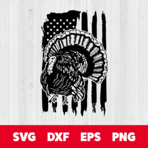 US Wild Turkey SVG USA Flag Turkey Hunter SVG American Spring Hunting Season 1