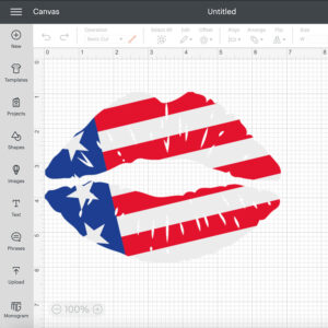 USA Lips Kiss SVG Patriotic 4th of July SVG cut files 2