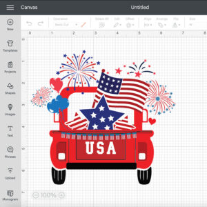 USA Truck PNG Sublimation 4th of July PNG Sublimation 2