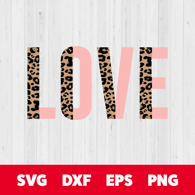 Valentine Leopard Love design sublimation design Leopard design Valentines PNG 1