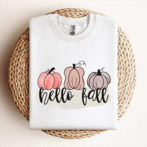Watercolor Hello Fall design sublimation design fall shirt design fall PNG 3