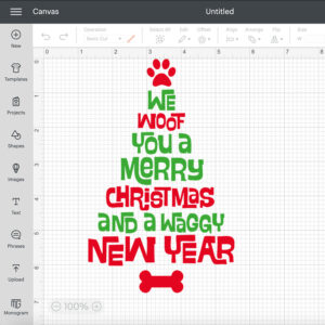 We Woof You A Merry Christmas SVG Funny Dog Christmas Holiday SVG file 2