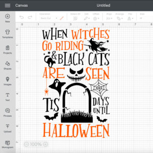 When Witches Go Riding And Black Cats Are Seen Tis Days Until Halloween SVG cut file 2