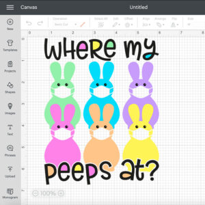 Where My Peeps At Funny Masked Easter Bunnies SVG 2