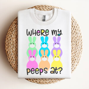 Where My Peeps At Funny Masked Easter Bunnies SVG 3