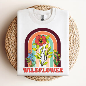 Wildflower PNG Sublimation Bloom PNG Boho Rainbow PNG 3