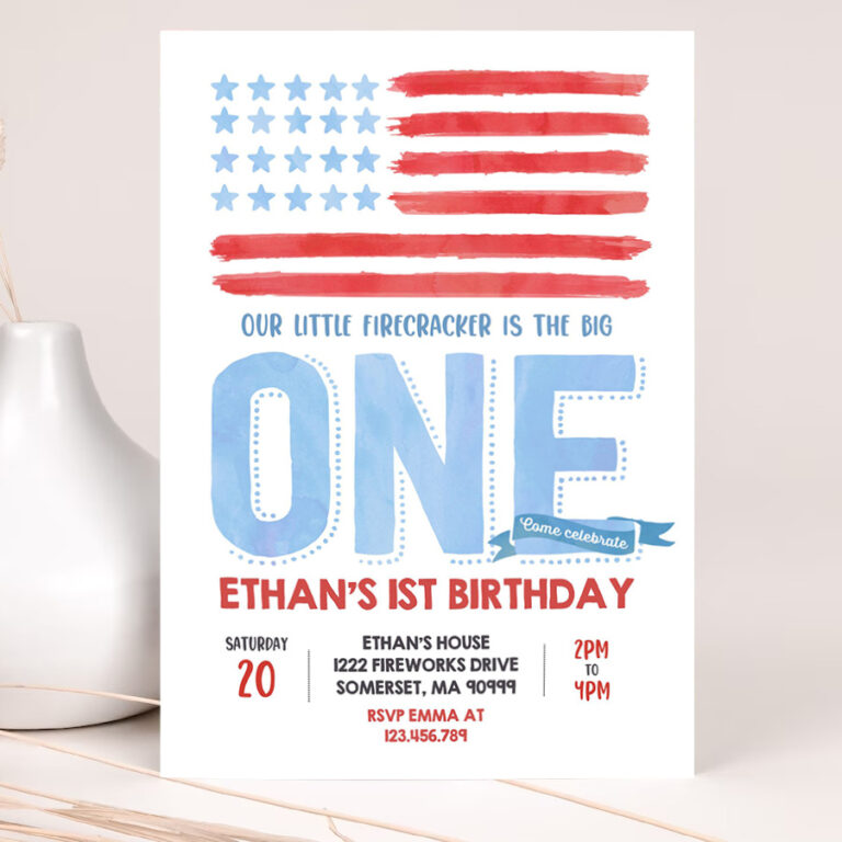 editable 4th of july birthday invitation 4th of july birthday invitation vintage 4th of july patriotic birthday red white and blue 2