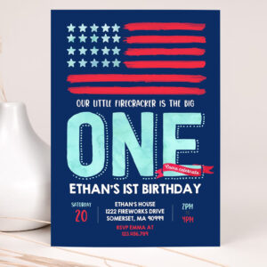 editable 4th of july birthday invitation 4th of july birthday invitation vintage 4th of july patriotic birthday red white and blue party invitation 2