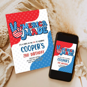 editable 4th of july birthday party invitation retro merica made birthday party red white and blue birthday party 6