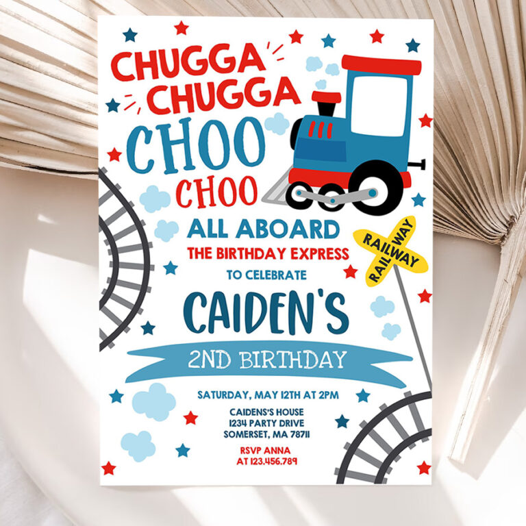 editable chugga chugga choo choo train birthday invitation chugga chugga choo choo party choo choo train party 5