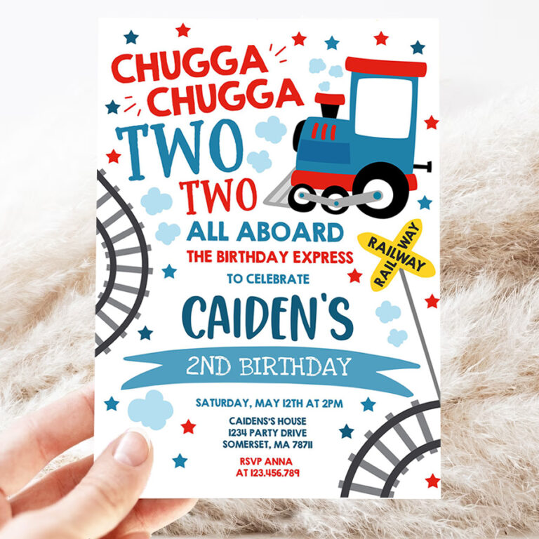 editable chugga chugga two two train birthday party invitation chugga chugga choo choo party two two train party 3