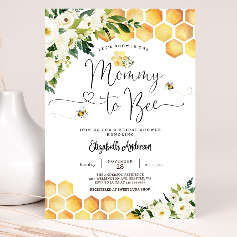 editable mommy to bee baby shower invitation gender neutral mommy to bee baby shower invite printable template 2