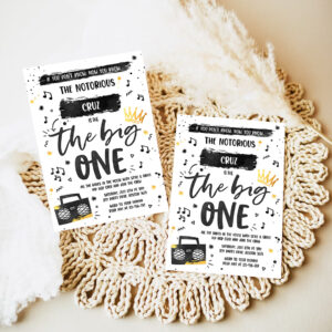 editable notorious one birthday invitation hip hop the big one birthday invitation 90s hip hop 1st birthday party 7