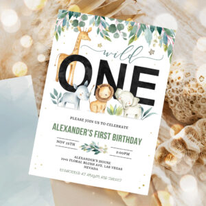 editable safari birthday invitation wild one boy invites first birthday jungle animals invitations 1st birthday party invite 1