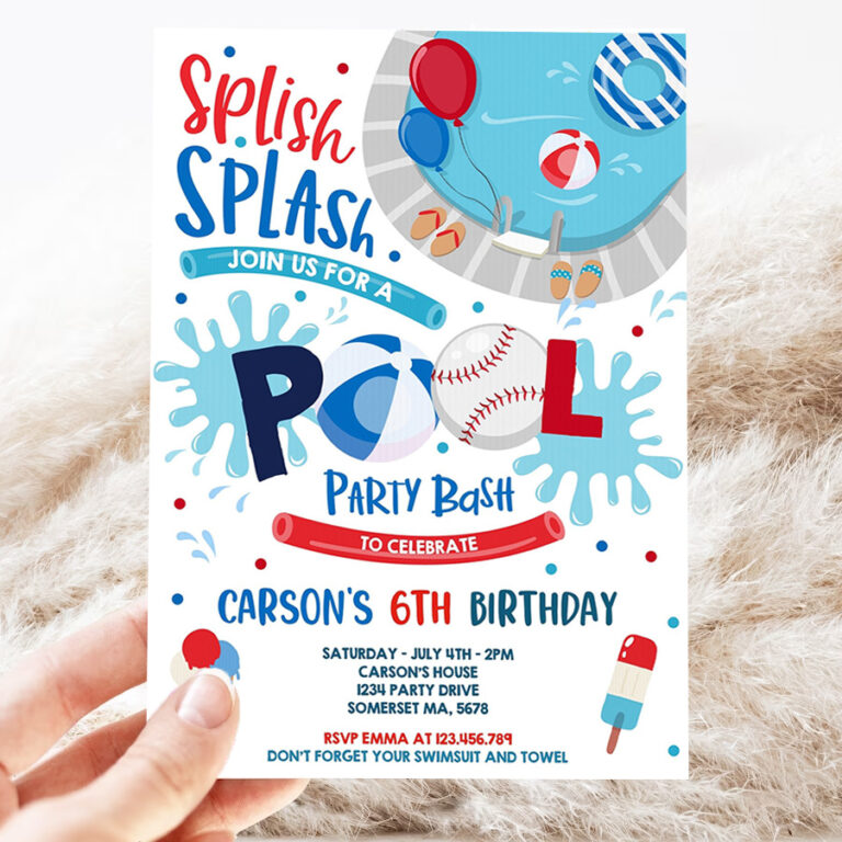 editable soccer pool party invitation sports summer pool party sports pool bbq birthday party pool party birthday 3