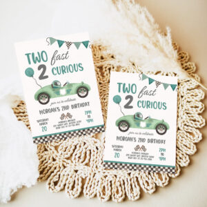 editable two fast birthday invitation two fast boy race car 2nd birthday party invite two fast 2 curious race car party 7
