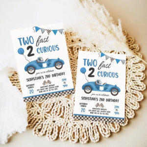 editable two fast birthday invitation two fast boy race car 2nd birthday party two fast 2 curious race car party 7