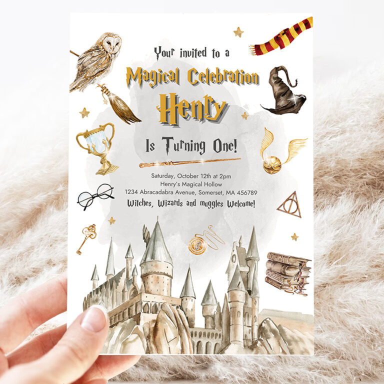 editable wizard birthday party invitation magical wizardry school birthday party witches wizard magical birthday party 3