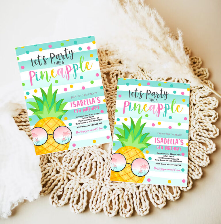 party like a pineapple invitation tropical pineapple invitation tropical hawaiian luau pineapple pool party 7