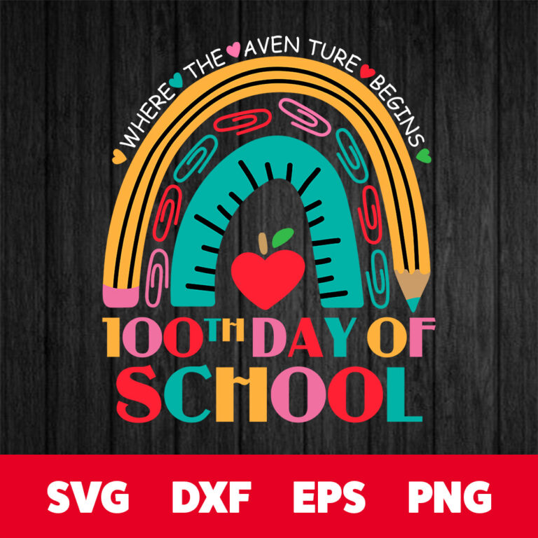 100th Day Of School Teacher SVG 1