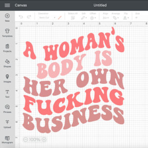 A Womans Body Is Her Own Fucking Business SVG Motivational SVG 2