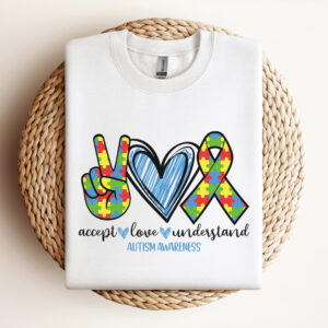Accept Love Understand SVG Autism Awareness T shirt design SVG file 3