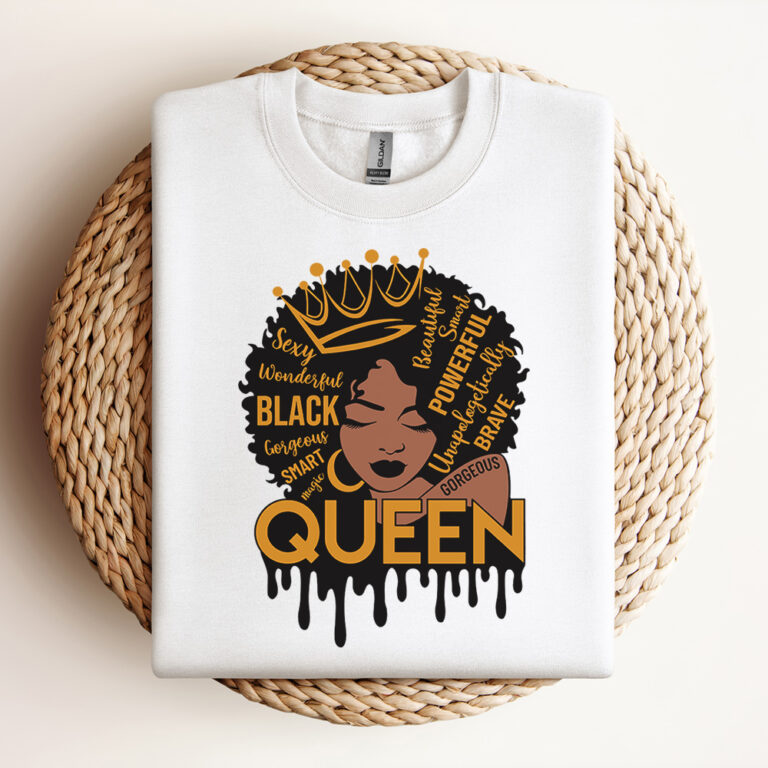 Afro Black Queen Words SVG 3