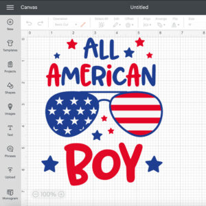 All American Boy SVG American flag sunglasses SVG cut files 2