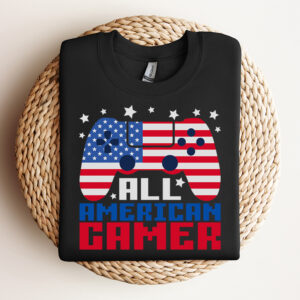 All American Gamer SVG American Video Game 4th of July T shirt Design SVG 3