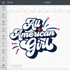 All American Girl SVG 2