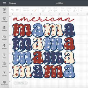 American Mama SVG Mothers Day SVG 4th of July SVG 2