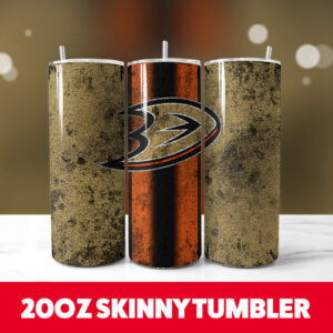 Anaheim Ducks 20oz Skinny Tumbler PNG Digital Download 1