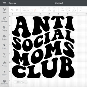 Anti Social Moms Club SVG Mothers Life Quote T shirt Design SVG PNG Cut Files 2